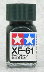 TAMIYA 琺瑯系油性漆 10ml 暗綠色 XF-61